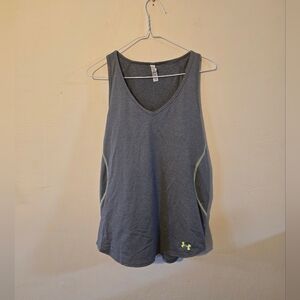 Under Armour Women's Charcoal Tank Top with Neon Accents